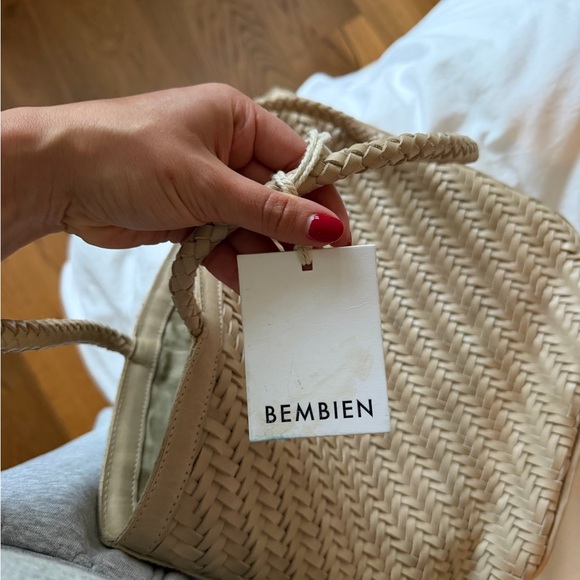 Bembien Woven Tote Bag in Beige - Women Bags - Picture 4 of 5